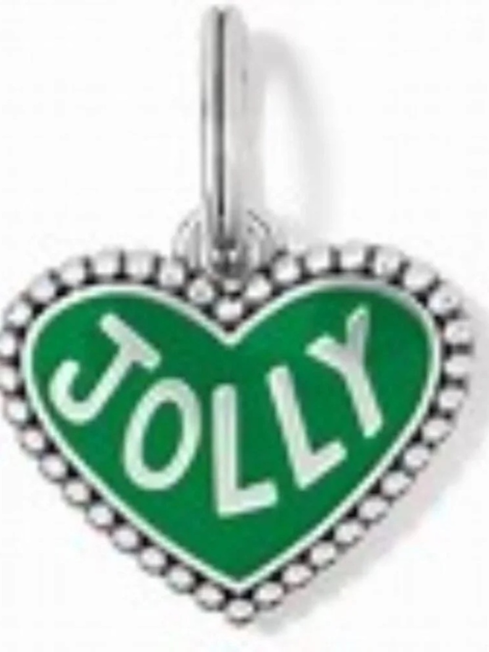 Brighton Jolly Heart Christmas Charm NEW